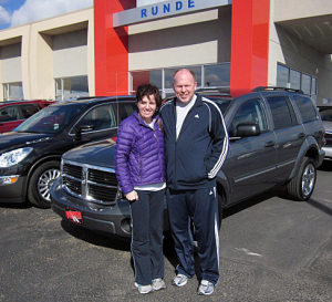  Ralph and Jane R. and their 2008 Dodge Durango.